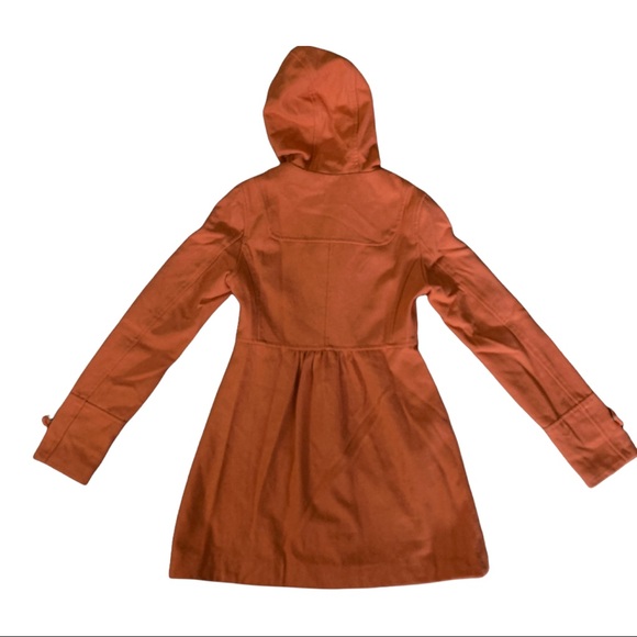 H&M Divided Wool Orange Retro Paddington Style Pea Jacket - Picture 3 of 6